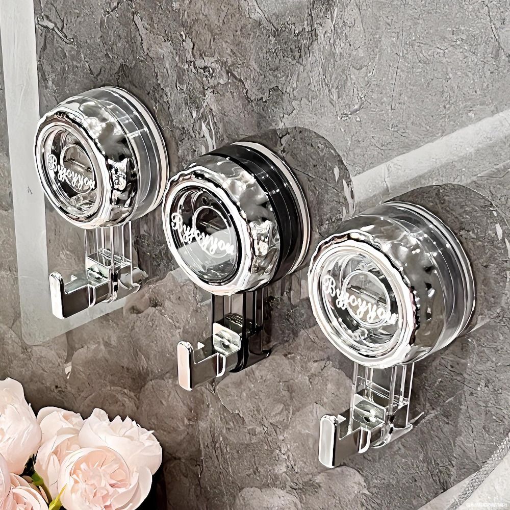 Ganchos de ventosa potentes a la moda, ganchos de ducha reutilizables al vacío, gancho para ropa resistente, gancho para ropa sin rastro