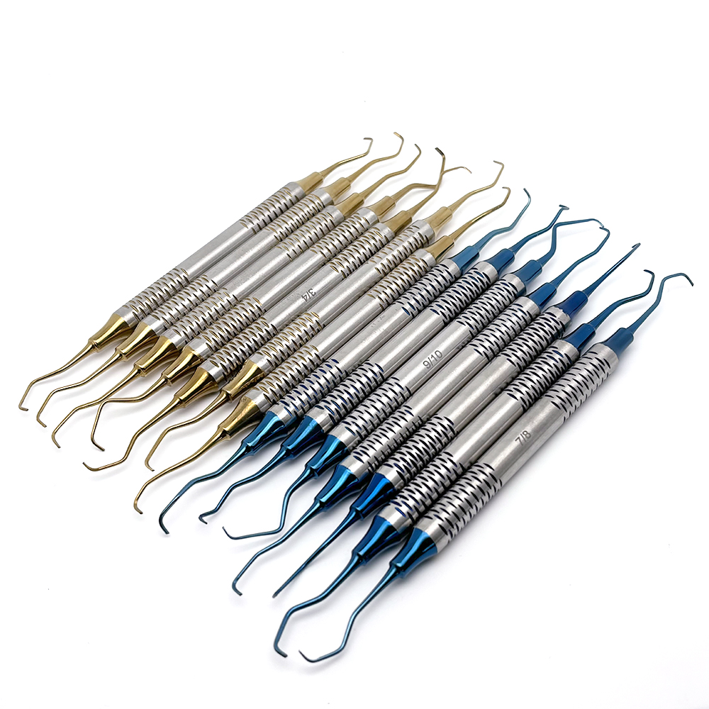 7 pçs limpeza dos dentes raspador dental conjunto periodontal gracioso osso curetas perio odontologia gracioso cuidados orais kit de clareamento dos dentes