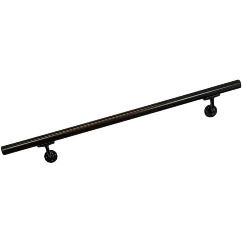 OHR 14' Handrail Section With Mounts - Oiled Bronze - USA Made Railing for Outdoor & Indoor Stairs, Porch & Deck - Easy to Insta