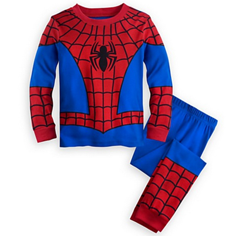 Avengers Superheld Pyjamas Spiderman Iron Man Nachtwäsche Anzug Jungen Langarm Weihnachtskostüm Nachtwäsche Halloween Cosplay Anzug