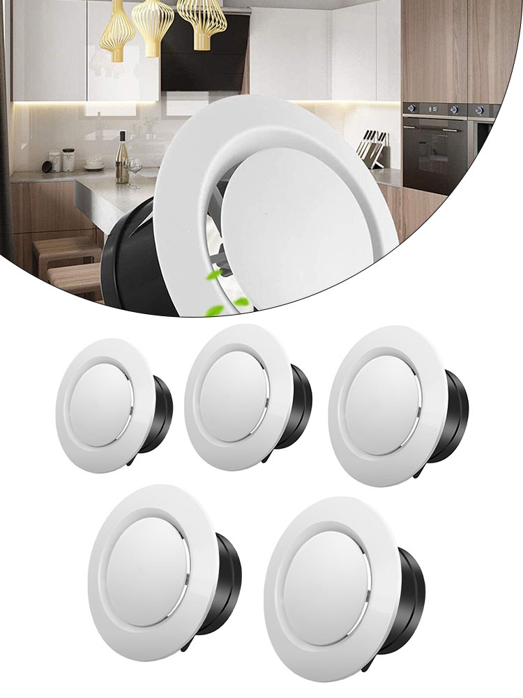 1pc ABS Tuyere Decke Luft Versorgung Montierbar HEIßER LUFT Vent Grille Abdeckung Einfach Diffusor Einstellbare Luft Volumen Abluft Haube