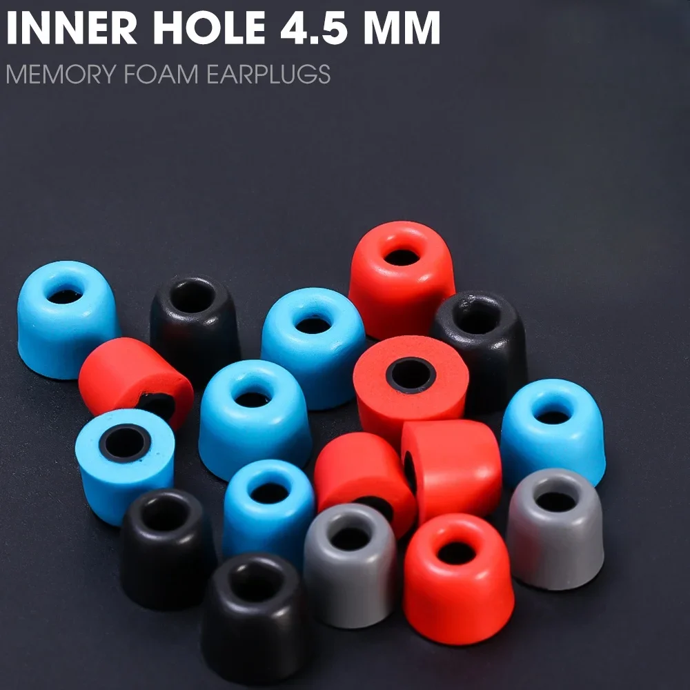 1/3/6Pairs Replacement Soft Memory Foam Earbuds Tip Noise Isolating Ear Pads Foam Eartips for 4.5mm Nozzle in-Ear Earphones