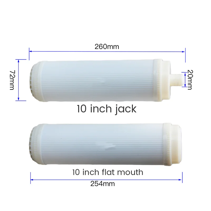 10 Zoll flache Typ uf Hohl faser Ultra filtration membranen Filter 0,01 Mikrometer High Flow Membran uf trocken
