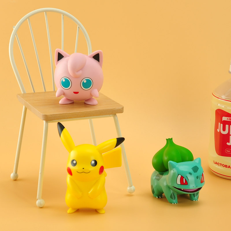 5-8cm Pokemon Anime rysunek Pikachu Charmander Squirtle Bulbasaur Psyduck śliczna lalka zwierzę akcja zbieraj Model zabawka dla dzieci prezent