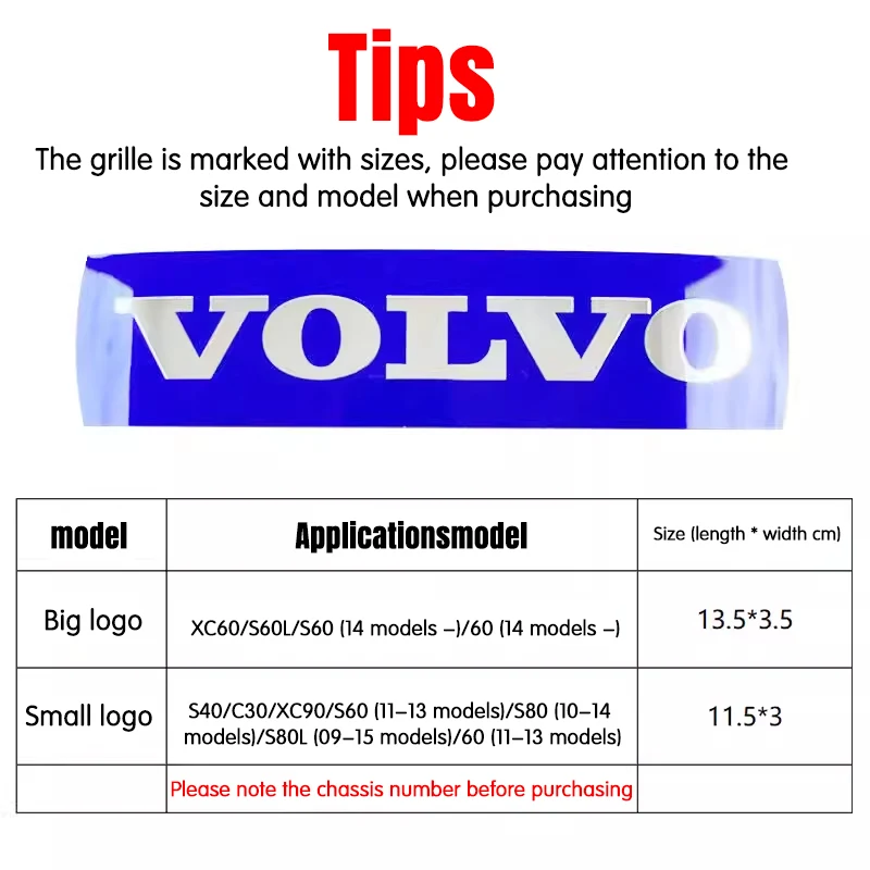 ボルボ XC60 S60 XC70 XC90 S40 V40 V60 フロントグリルエンブレムバッジリアトランクバッジステッカーステアリングホイールステッカーアクセサリー