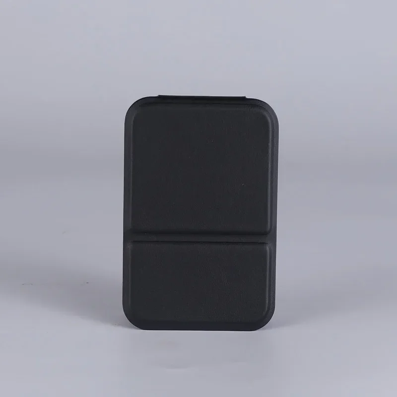 Espejo de maquillaje de escritorio, Color sólido, cuero PU, Simple, portátil, espejo de maquillaje plegable, compacto para estudiantes, bonito espejo de bolsillo
