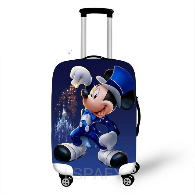 Funda protectora para equipaje de viaje de Mickey Minnie de Disney, adecuada para maleta con ruedas para mujer de 18-32 pulgadas, funda elástica para maletero, cubiertas antipolvo