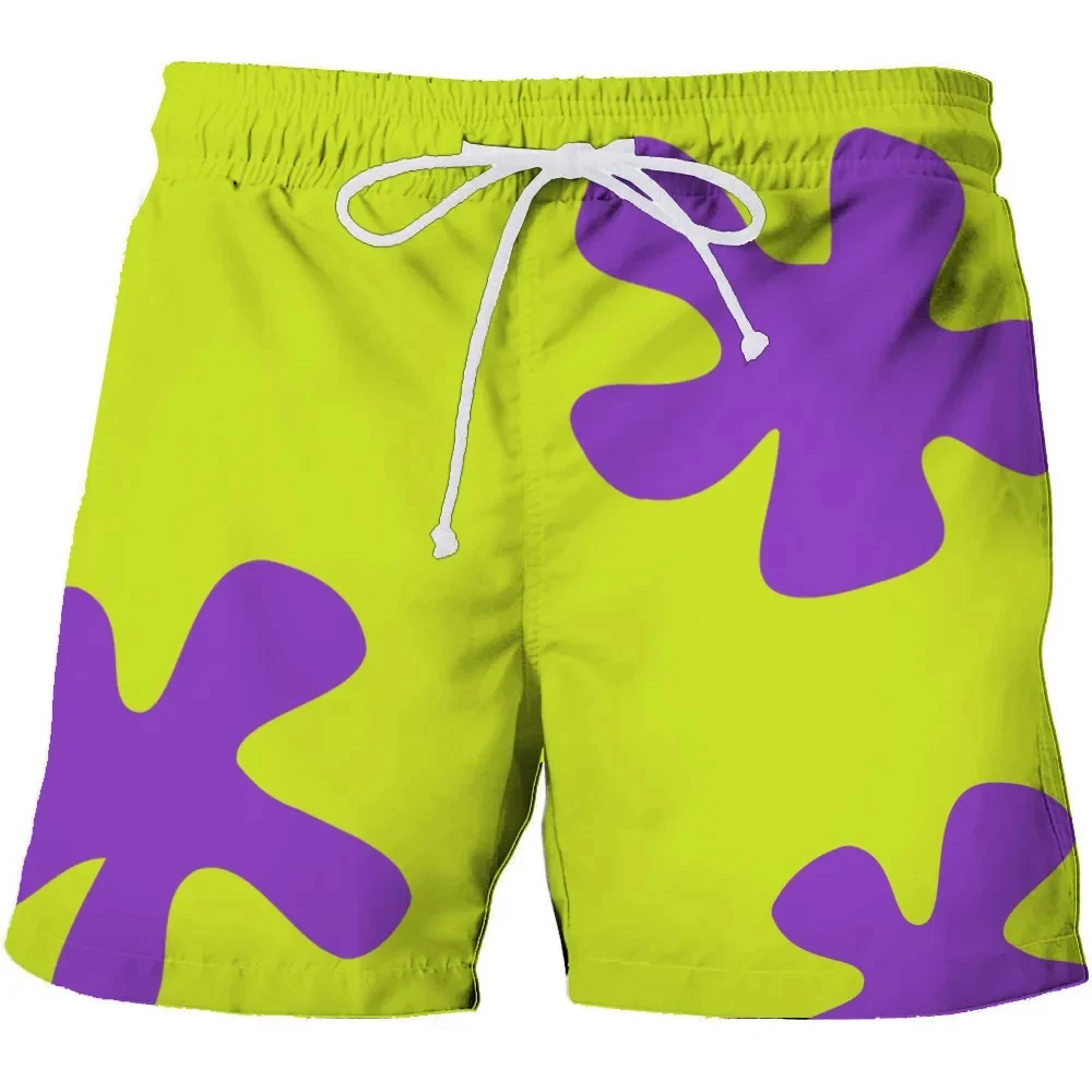 Nowe letnie spodenki plażowe 3D Anime Patrick Star Board Shorts Trunks Quick Dry Beach Swiming Shorts Women Men Hip Hop Short Pants Odzież plażowa