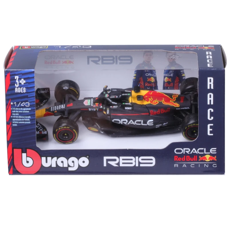 Bburago 1:43 F1 Model Regular Version 2023 Red Bull Racing RB19 #1 Verstappen #11 Perez Alloy Car Formula Die Cast Toy