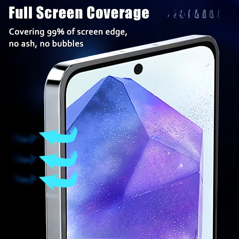 2Pcs Tempered Glass For Samsung Galaxy S25 S24 S23 Ultra S21 S22 Plus Screen Protector Bubble-Free Installation and Cleaning Kit