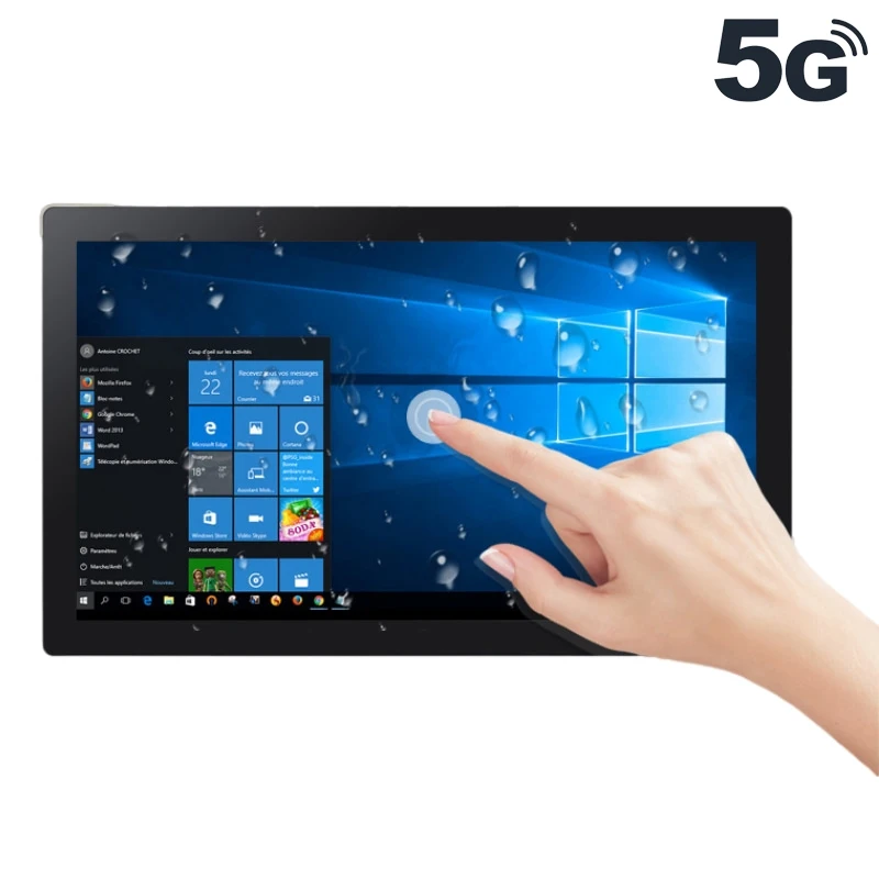 10.1"12.1"15"17"Inch Fanless Industrial All In One Computer i7 1165G7 Panel PC IP65 Waterproof Touch Screen for Military Kiosk