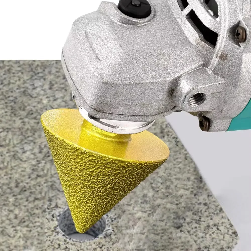 M14 Thread Diamond Beveling Chamfer Bit 38/50mm Cone Punching Expanding Drill Bit Grinding Wheel Ceramic Tile Chamferer