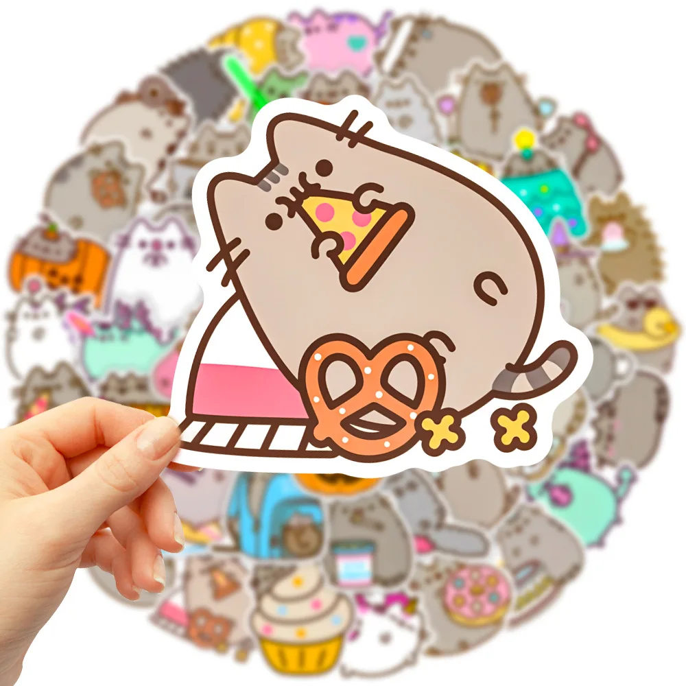 10/30/50/100PCS Cute Kawaii Chunky Cat Stickers Pack Decal Stationery Scrapbook Notebook Phone Diary Graffiti Children's Sticker