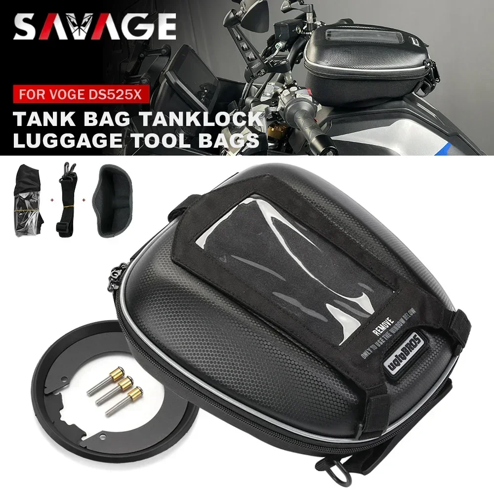 Bolsa de tanque 525 900 DSX DS900X Tanklock para VOGE DSX900 DS525X Valico 525DSX, mochila de equipaje de carreras para motocicleta, bolsa de herramientas para sillín