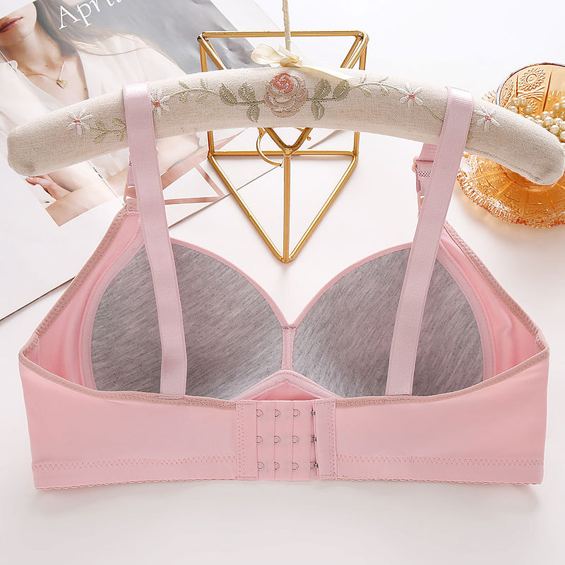Novo copo fino não magnético brilhante gordura mm sutiã tamanho grande sem underwire confortável respirável reunido roupa interior feminina