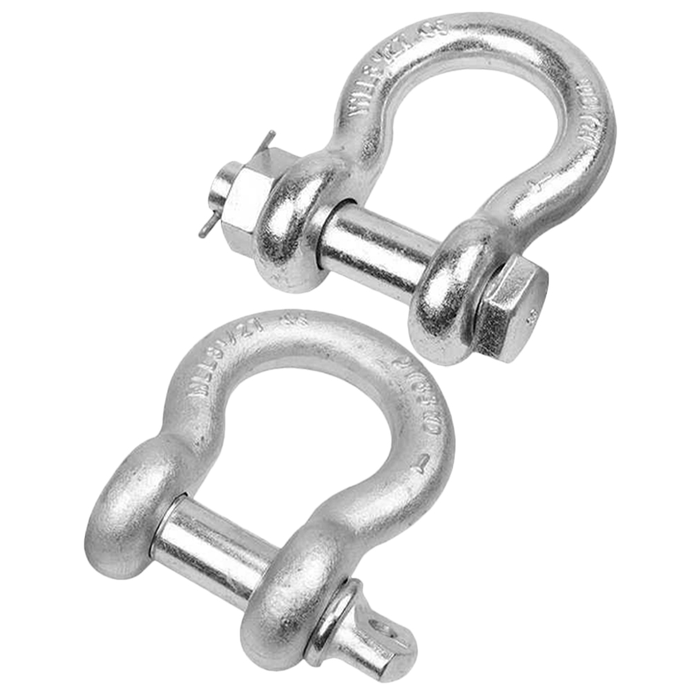 Maniglie da traino con fibbia americana a forma di U da 2 pezzi Anello resistente 5/16 1/4 pollici 3/4 Recupero di ancoraggio per gancio da traino