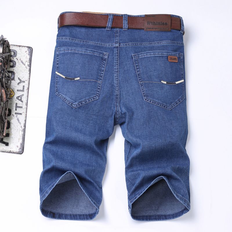 Novos shorts jeans de alta qualidade para homens na primavera e no verão de 2025, soltos e versáteis, shorts jeans casuais de marca da moda