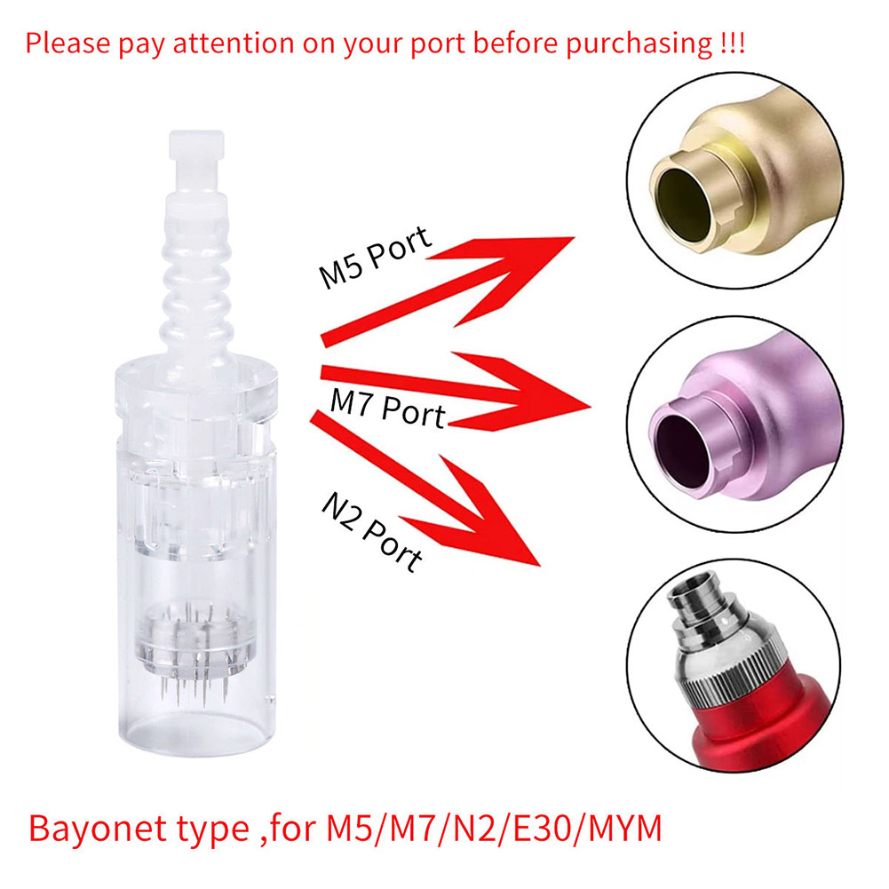 Igła do Dermapena Bayonet 9/12/24/36/42/ Igły Nano Dermapen do Dr Pen M7 M5 N2 E30 A10 Wymienne Końcówki Microneedle
