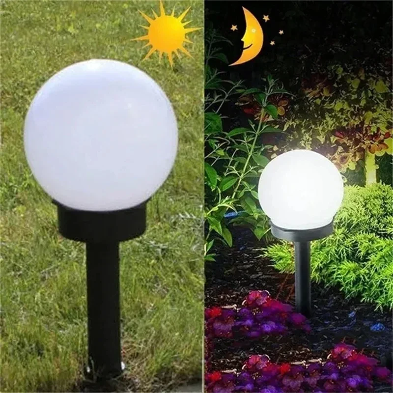 1/3/9PC Solar Powered LED Bulb Lamp Energy Light Waterproof Outdoor Garden Light Street Solar Panel Ball Lights Lawn Yard Lamp