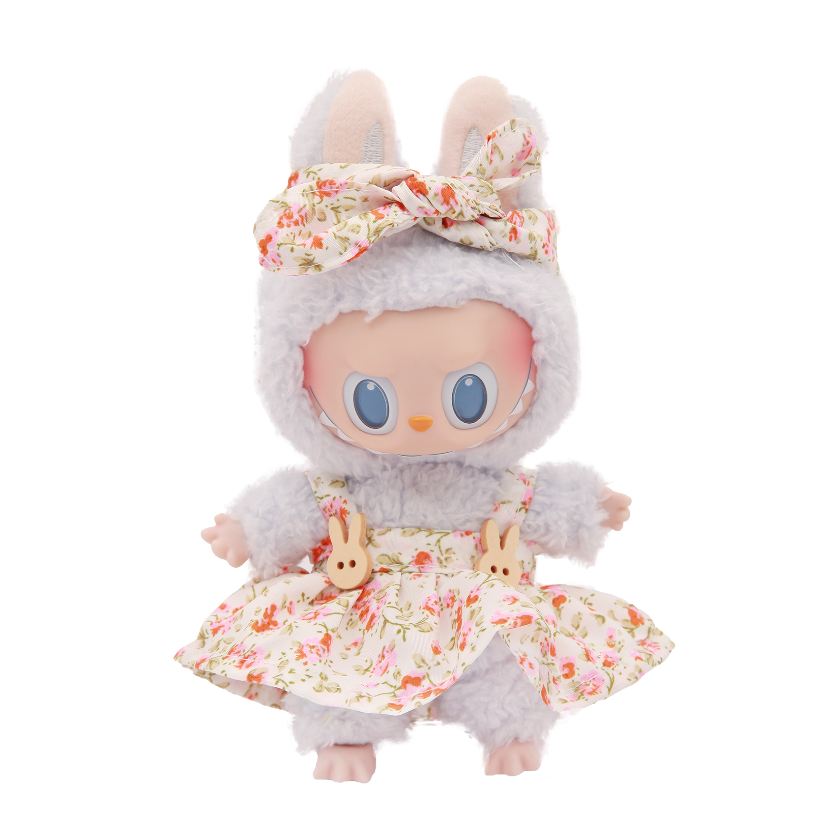 Boneca móveis de cama para labubu 17cm boneca de pelúcia roupas acessórios brinquedos da menina aniversário presente natal