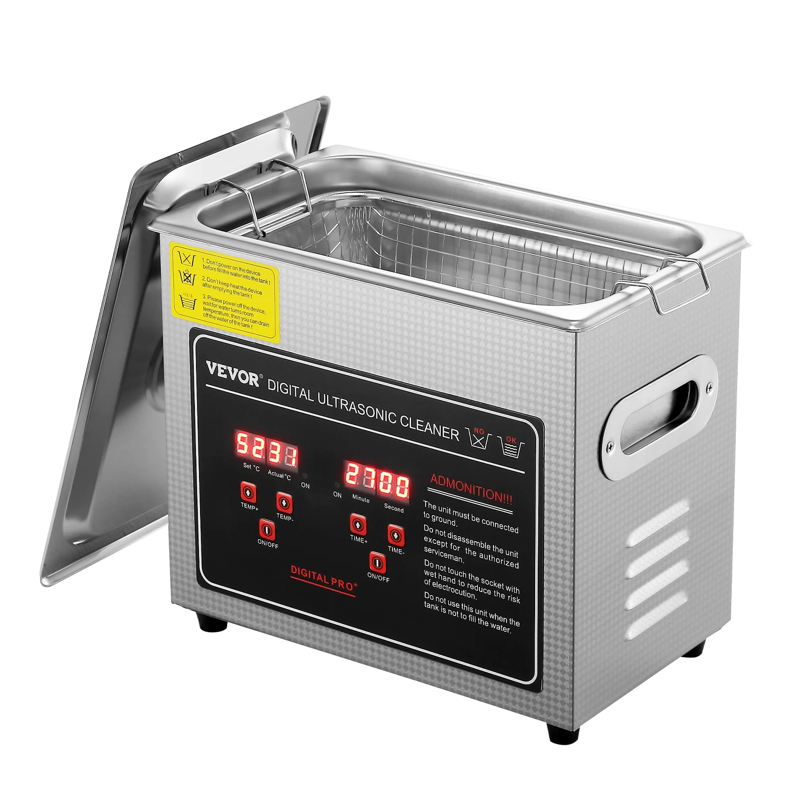 SucceBuy 2L 3L 6L 10L 22L 30L Pulitore ad ultrasuoni Acciaio inossidabile Pulizia portatile Lavatrice Elettrodomestico ad ultrasuoni
