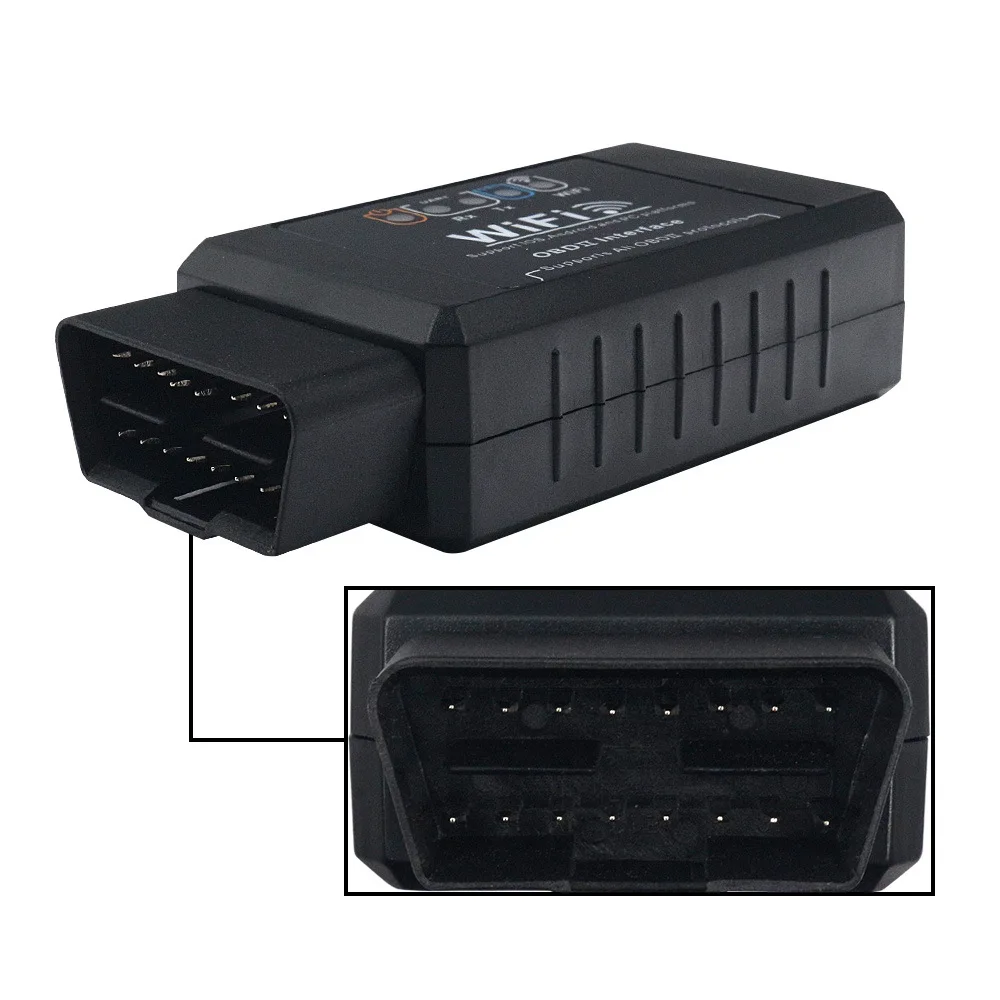 ELM327 WIFI V1.5 escáner OBD2 para coche herramienta de diagnóstico de luz del motor Detector de fallos de coche adecuado para iOS y Android