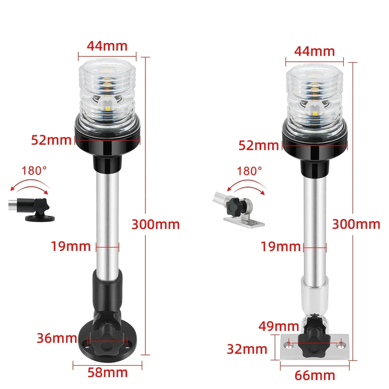 12 V 24 V Segeln Signal Licht Boot Navigation Licht Falten 360 Grad LED für Yacht Marine Anker Licht boot Zubehör