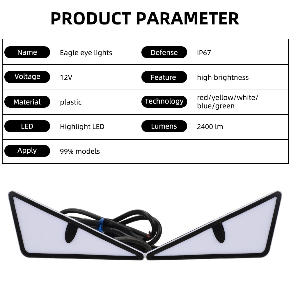 2 stks LED Devil's Eye kentekenverlichting Koplamp Voor Auto Motor Universele Gemodificeerde Decoratie enkel licht auto Accessoires