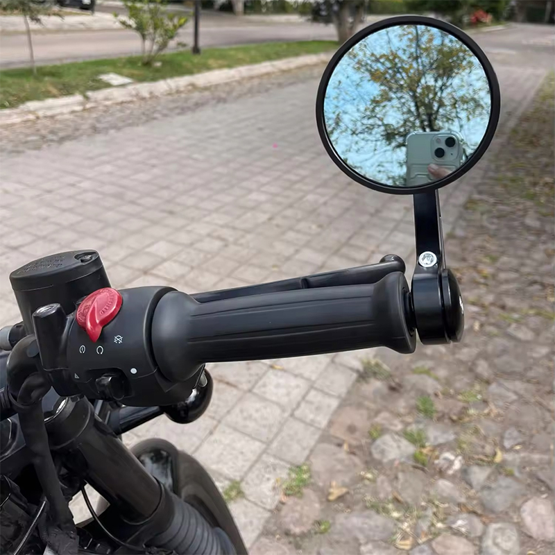 モーターサイクルハンドルバーエンドミラー,レトロ,ロイヤルフィールド,アミュールクラシック350 500,セプター650, CNC