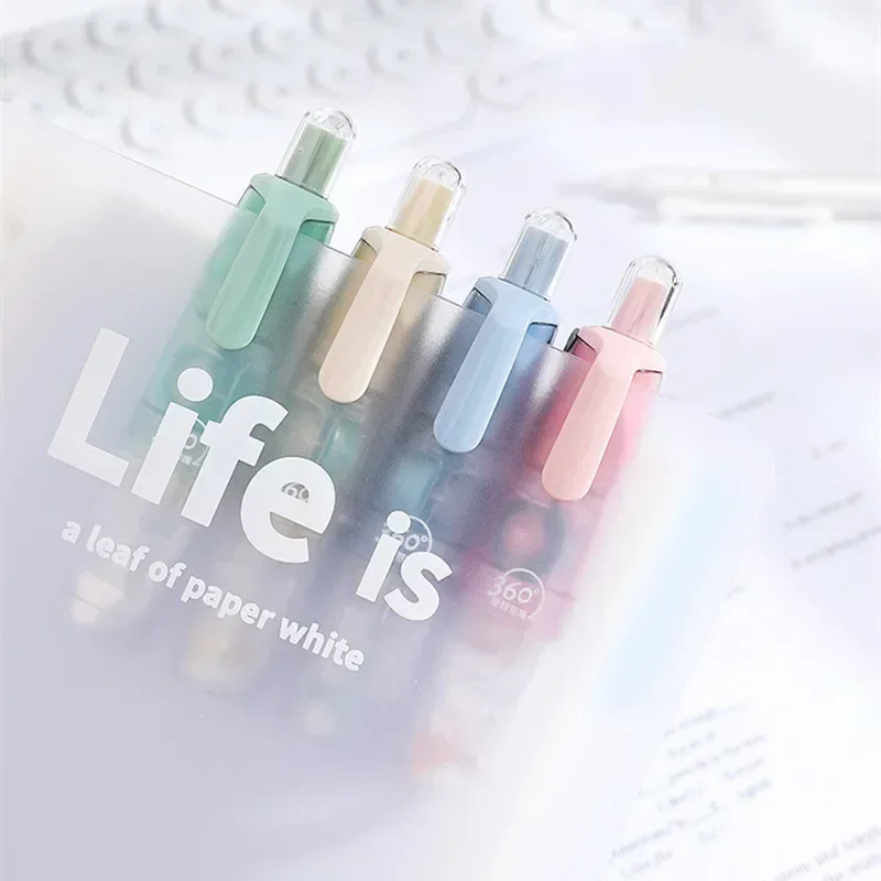 1PC Rotatable Roller ประเภทโปร่งใสเทปสองด้านนักเรียนสมุดภาพ Handmade กาวปากกา Self กาวเทป 5 M ขนาดใหญ่ความจุ