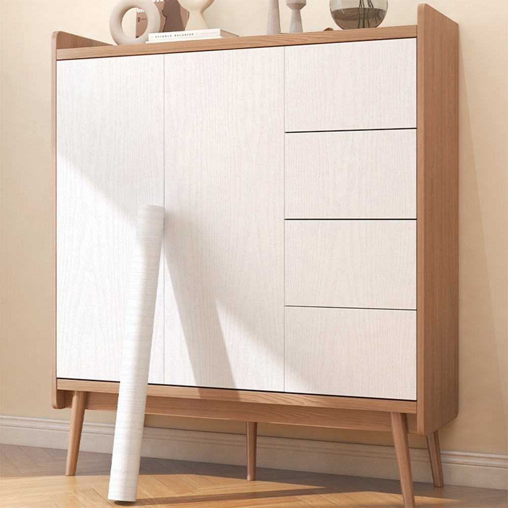 Papel de parede autoadesivo à prova d'água em pvc, rolos para móveis, armários, filme decorativo de vinil, adesivos de grão de madeira para decoração de casa