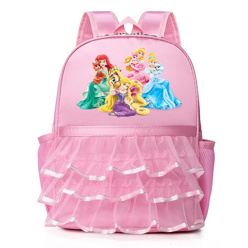 Mochila Kawaii de princesa Blancanieves para niñas y niños, mochilas de baile rosas, bolsas de baile de Ballet para niñas, mochila escolar para bebés