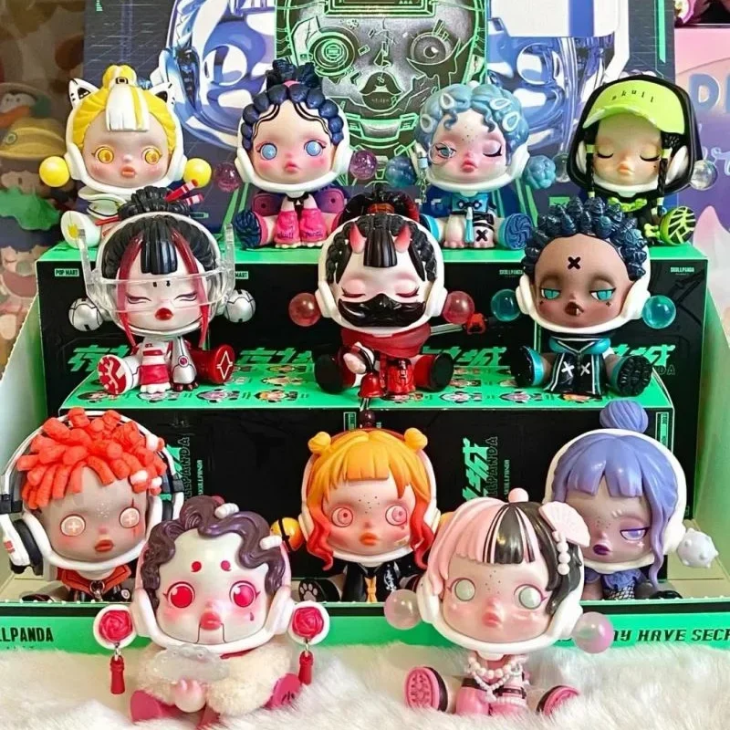 Skullpanda City of Night Blind Box Executor Meditator Doll Anime Action Figure Mystery Surprise Box Kids Toy Gift Desktop Decor
