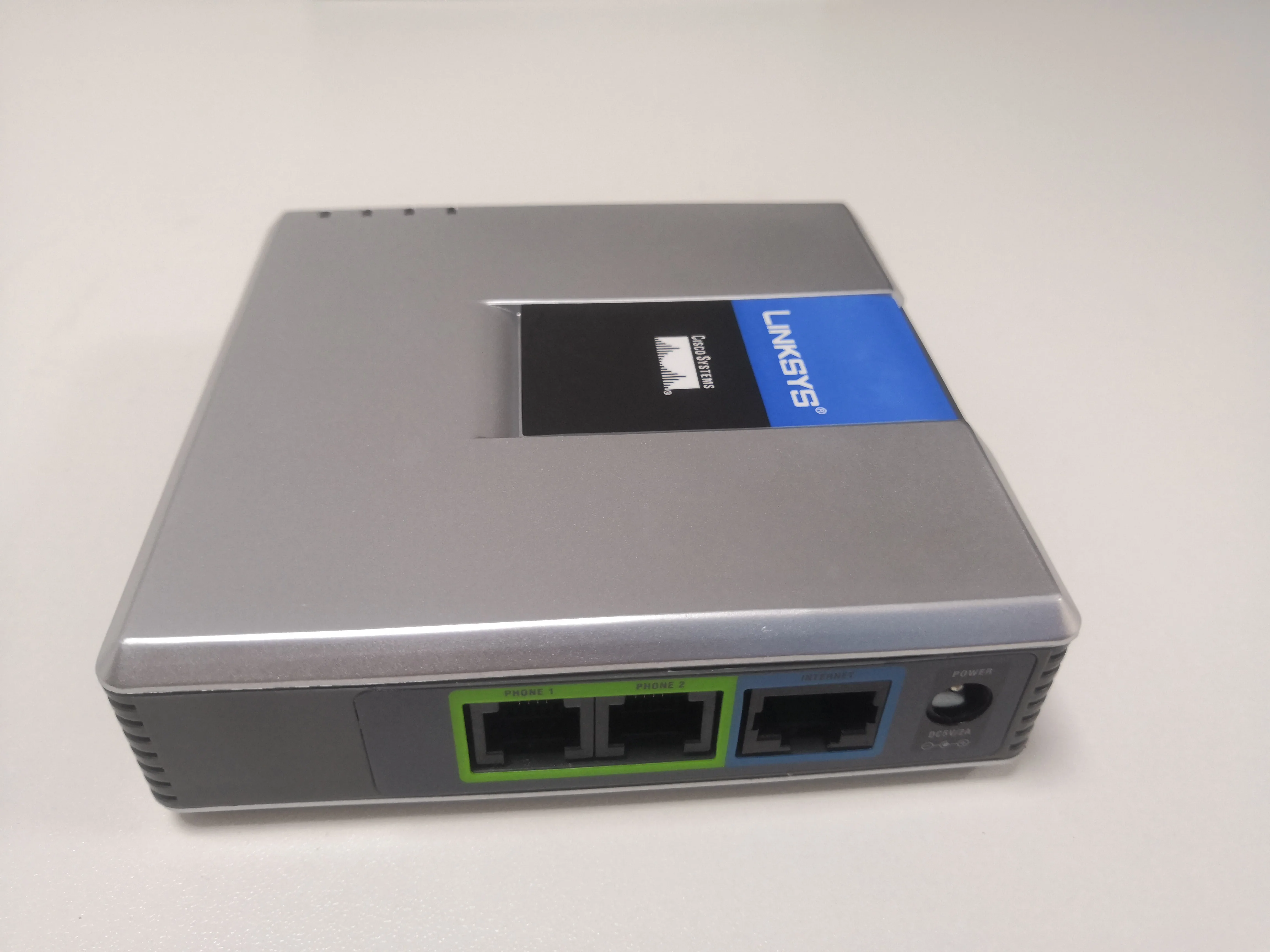 Nuevo Adaptador de teléfono VOIP PAP2T SIP desbloqueado con 2 puertos telefónicos FXS VoIP Gateway