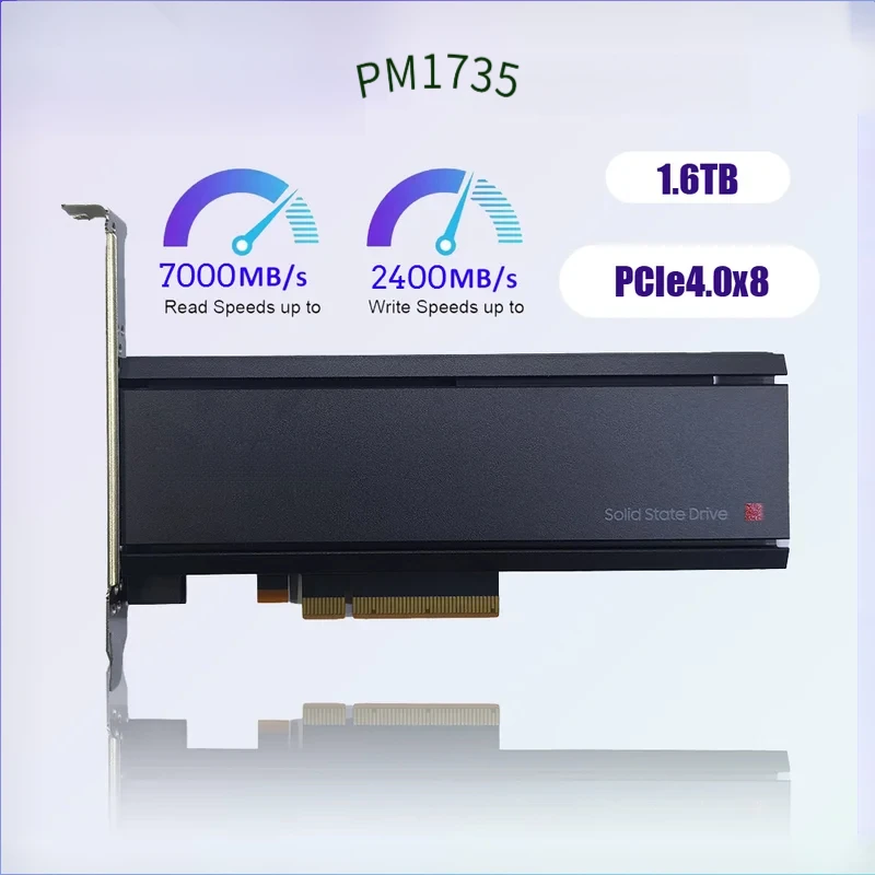 PARA Samsung original PM1735 1.6TB 3.2TB PCIe 4.0x8 empresa HHL servidor HDD externo NVMe disco rígido de alto desempenho tipo cartão