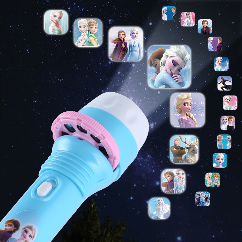 Disney Mickey Cartoon Creativity Toy Children Torch Lamp Flashlight Projector Toy Anime Flashlight Projector Torch Lamp Toys New
