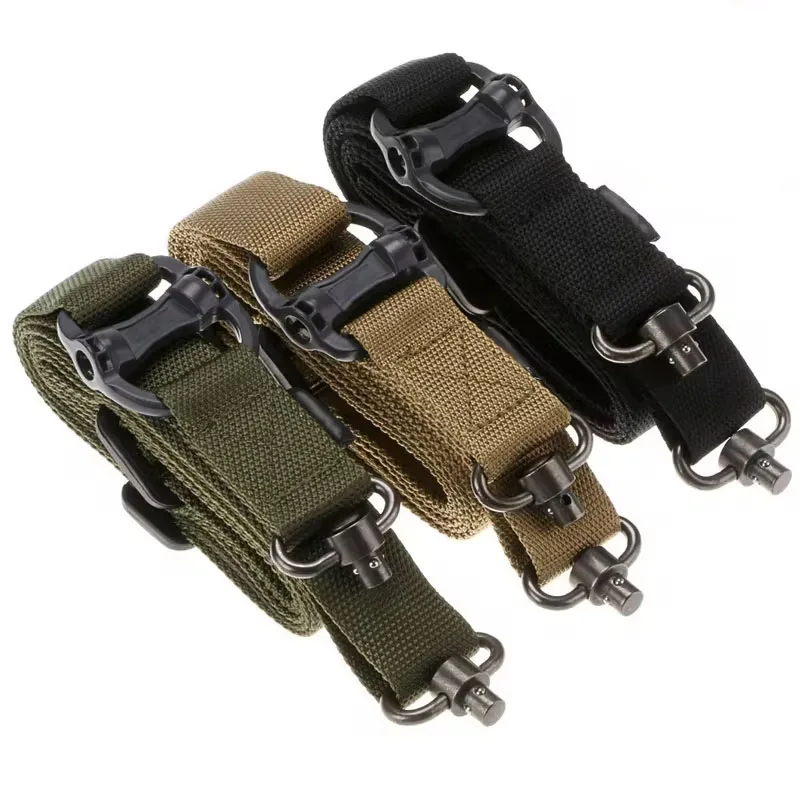 Eslinga ajustable para Rifle MS4, correa de Metal QD, nailon táctico giratorio, arma de 2 puntos, liberación multimisión, acceso de caza Airsoft