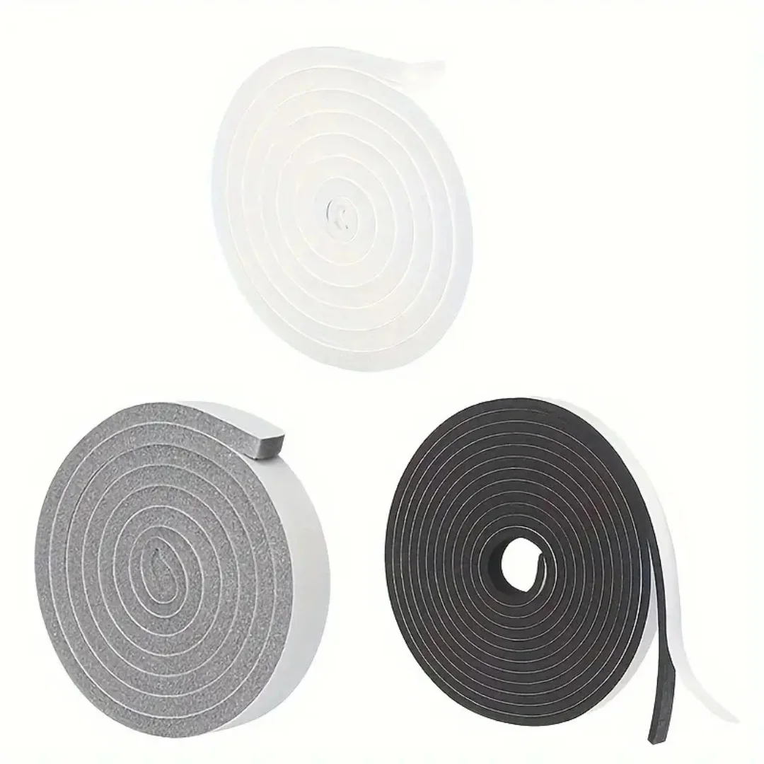 2/4MFoam Self-กาวประตูหน้าต่างซีลStripสวมใส่เลื่อนกันฝุ่นฟองน้ําStrip Soundproofบ้านฉนวนกันความร้อนเทปปิดผนึก