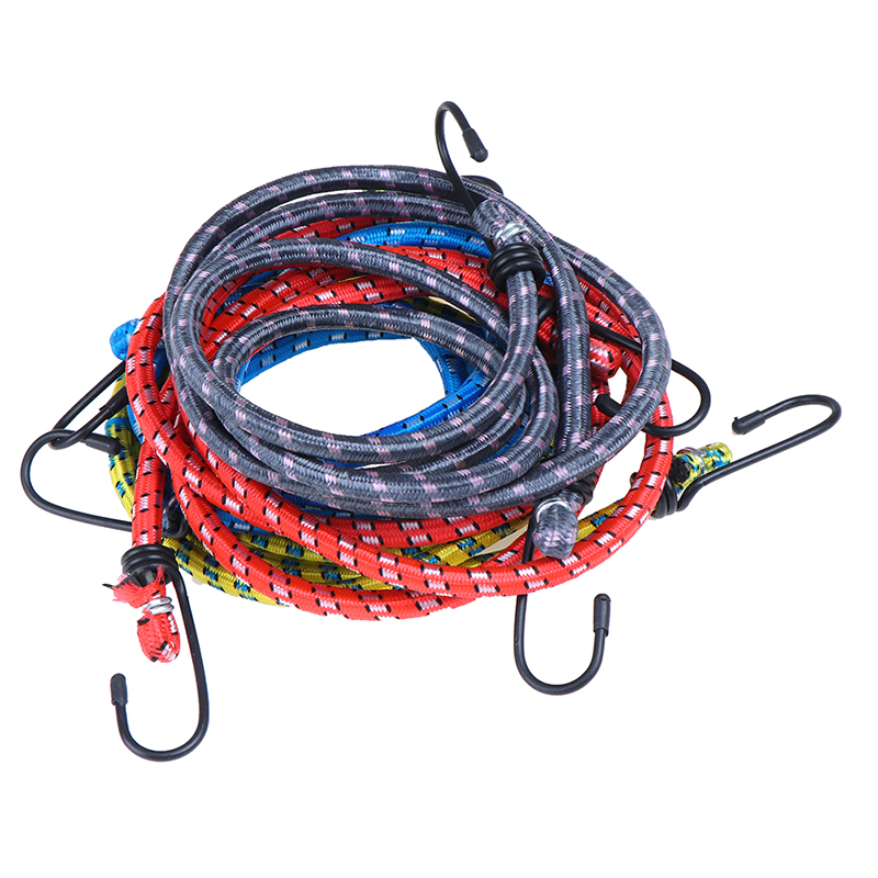 1.5m 1 estiramento bagagem do carro telhado rack cinta ganchos elásticos bungee cabos ganchos bicicletas leves corda gravata bagagem ligação corda