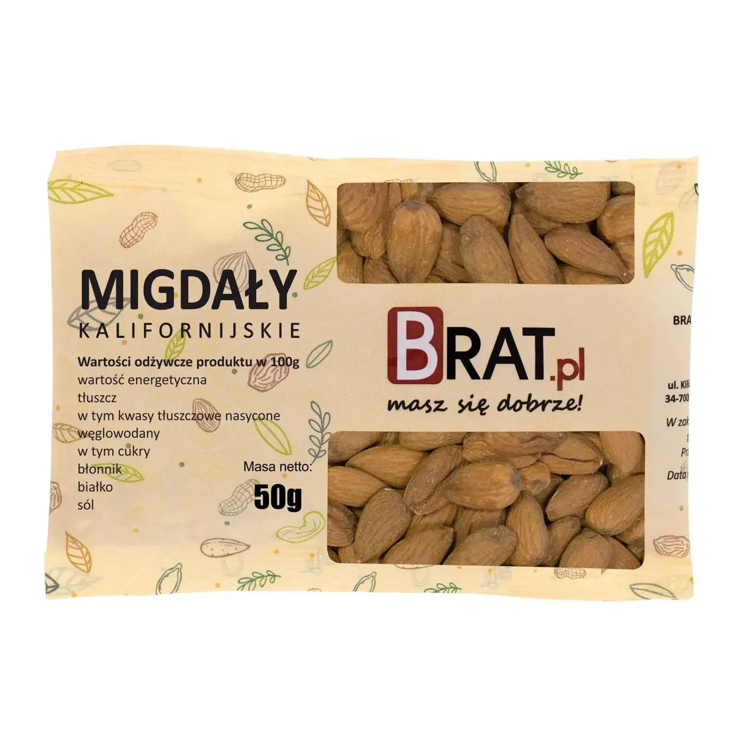 Migdały kalifornijskie 50g