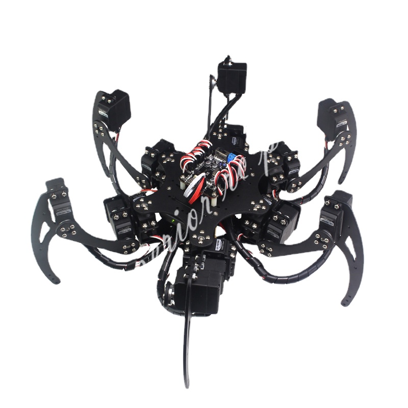 18 dof alumínio hexapod aranha suporte de metal seis pernas quadro robô com rolamento de esferas para robô aranha programável kit diy