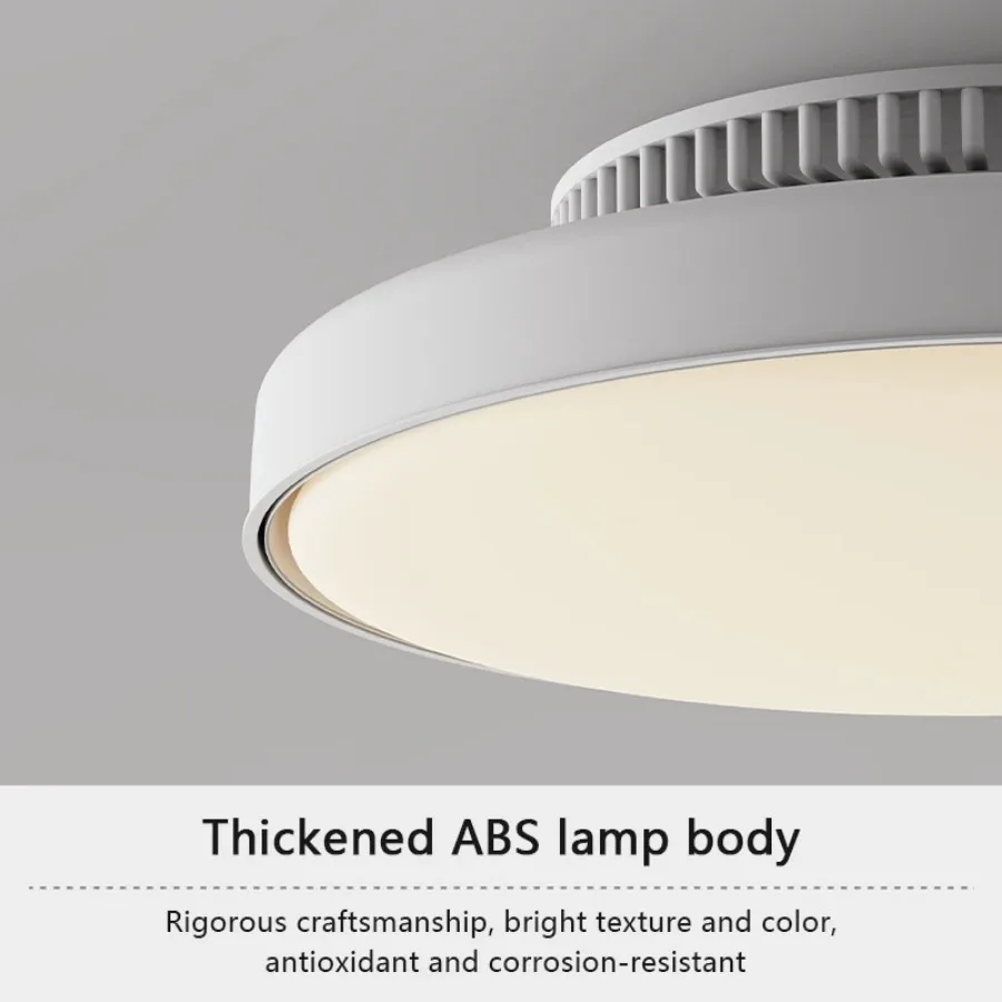 Modern LED Invisible Bladeless Ceiling Fan Light 6speed DC Variable Frequency Remote Dimming Air circulation Fan Home Sealed Fan
