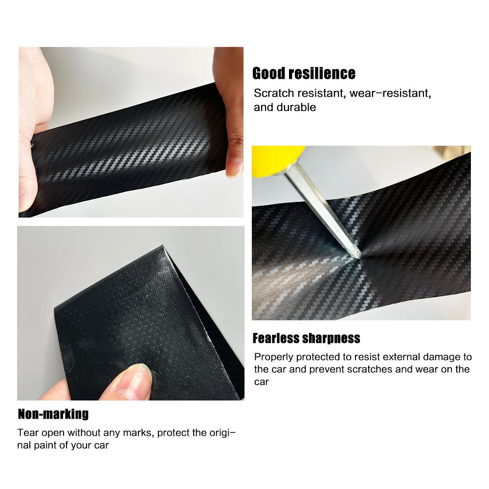 車 3D カーボンファイバーフィルム車の自己粘着防水保護ステッカー自動車オートバイ装飾フィルムアクセサリー