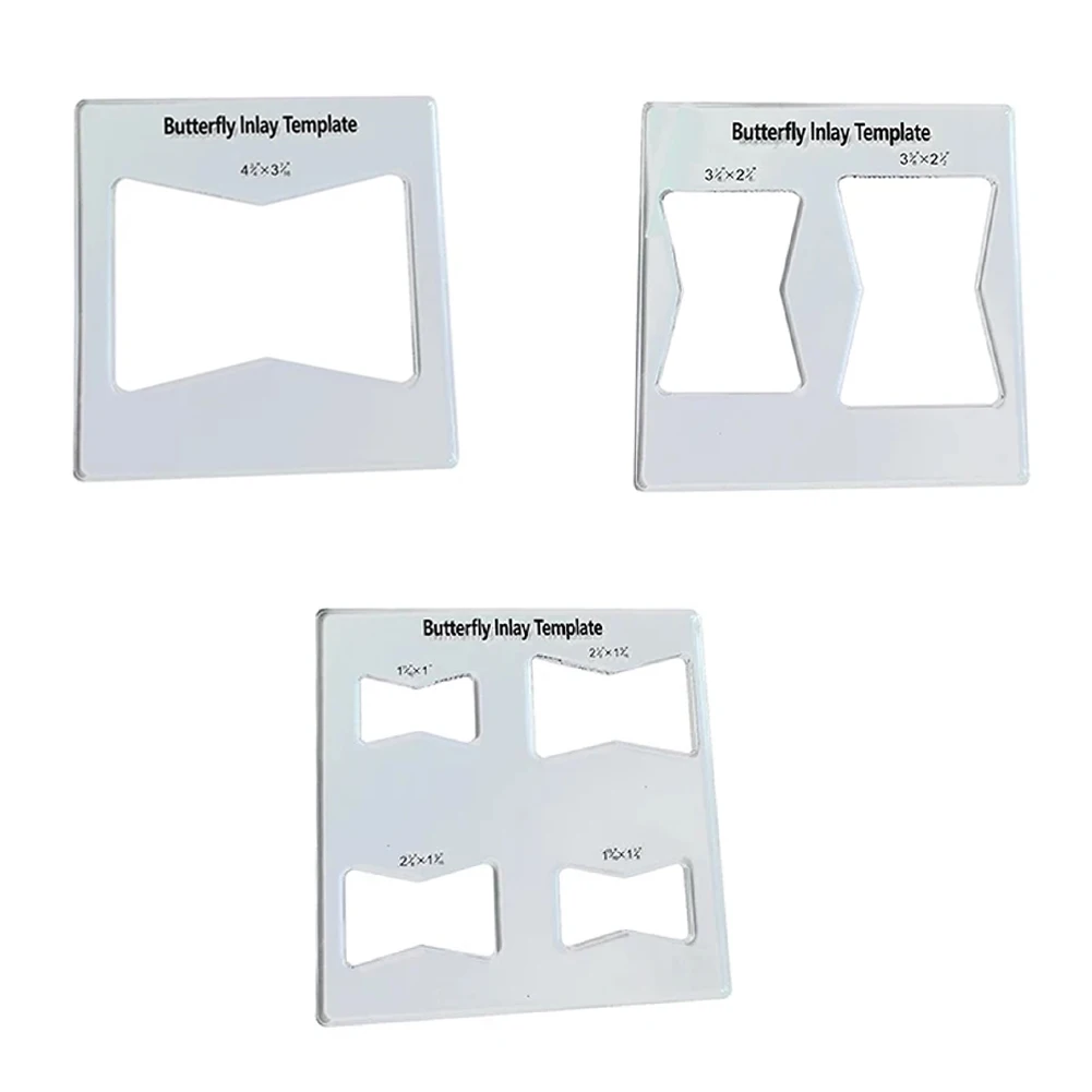 Router Slotting Auxiliary Tool Slot Cutting Wood Bow Tie Template Bow-Tie Joint Woodworking Tool Bowtie Inlay Template