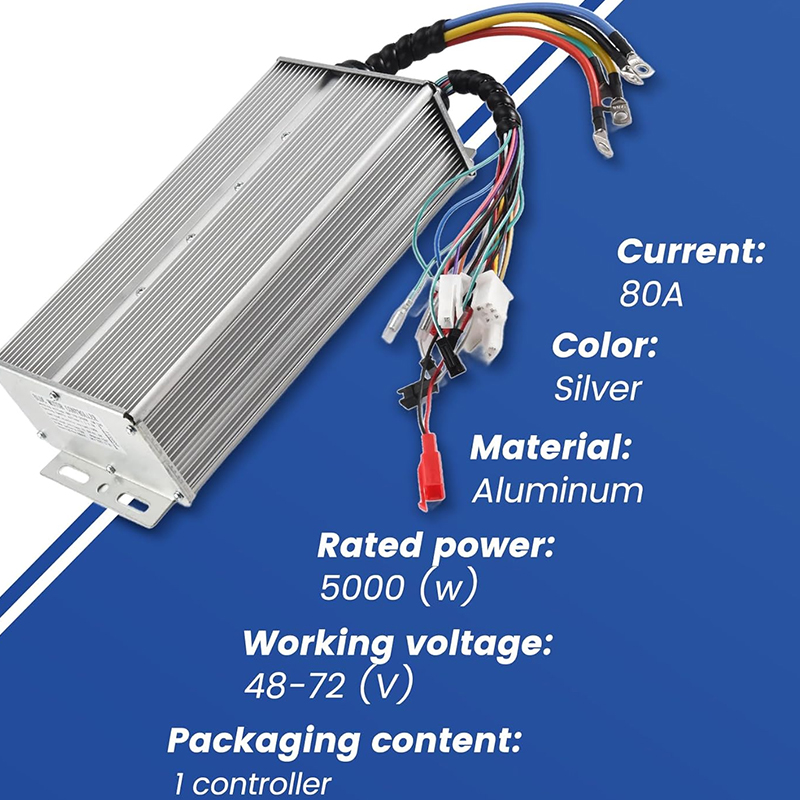 36V 48V 72V 84V 2000W 3000W 5000W 80A elektrische fiets controller borstelloze motor driewieler controller Voor e-scooter motorfiets