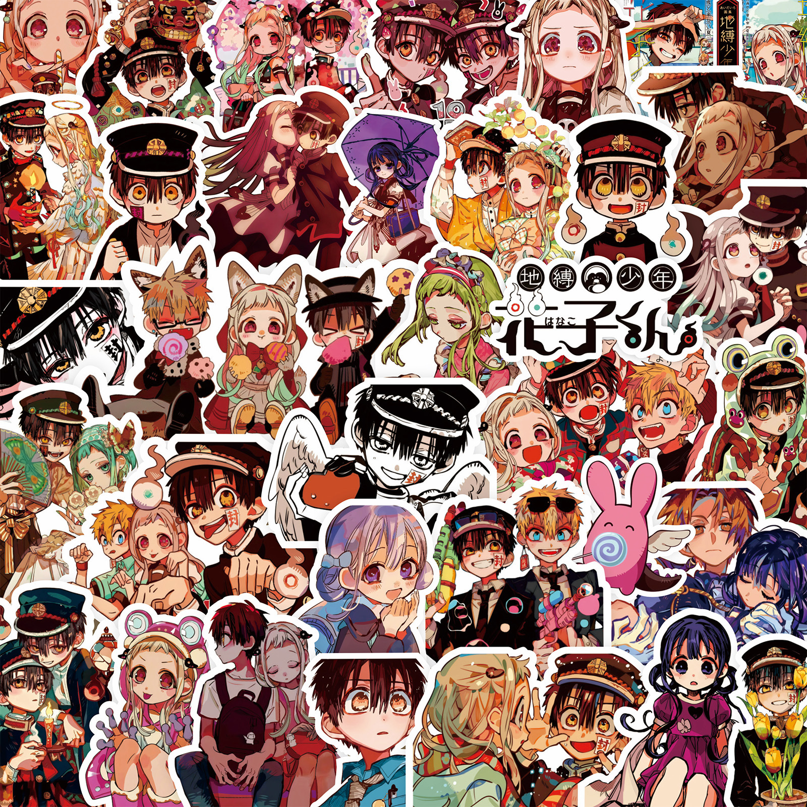 67/84/151 pçs dos desenhos animados toalete encadernado hanako kun anime adesivos crianças brinquedos bonito skate bicicleta portátil telefone diy graffiti adesivo