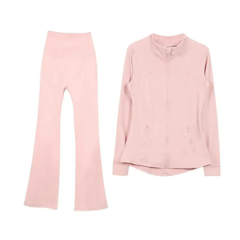 L310 Женский наряд для йоги, костюмы из двух предметов, длинные брюки