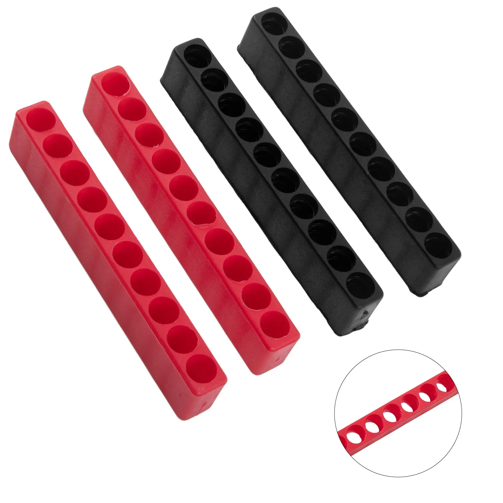 4 Stuks Bithouder 10 Gat 1/4 Houder Schroevendraaier Opbergdoos Hex Shank Schroevendraaier Plastic Schroevendraaier Opslag Schroevendraaier Bit
