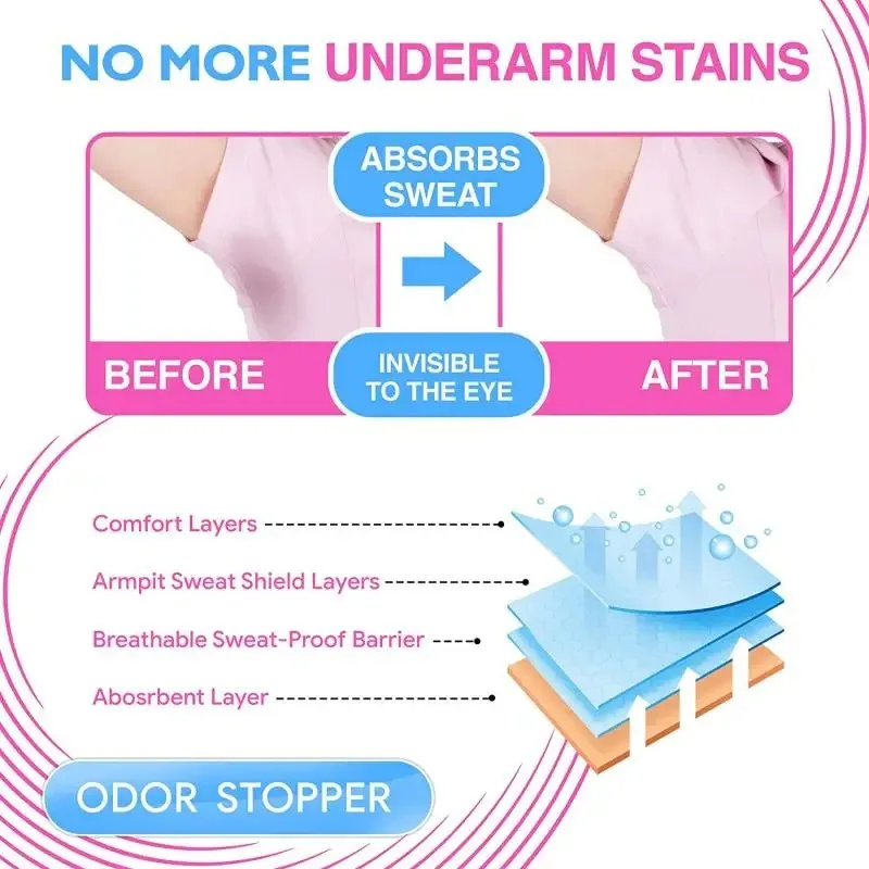 New 50/30/10pcs Underarm Dress Clothing Armpit Care Sweat Scent Perspiration Pad Shield Absorbing Deodorant Pads