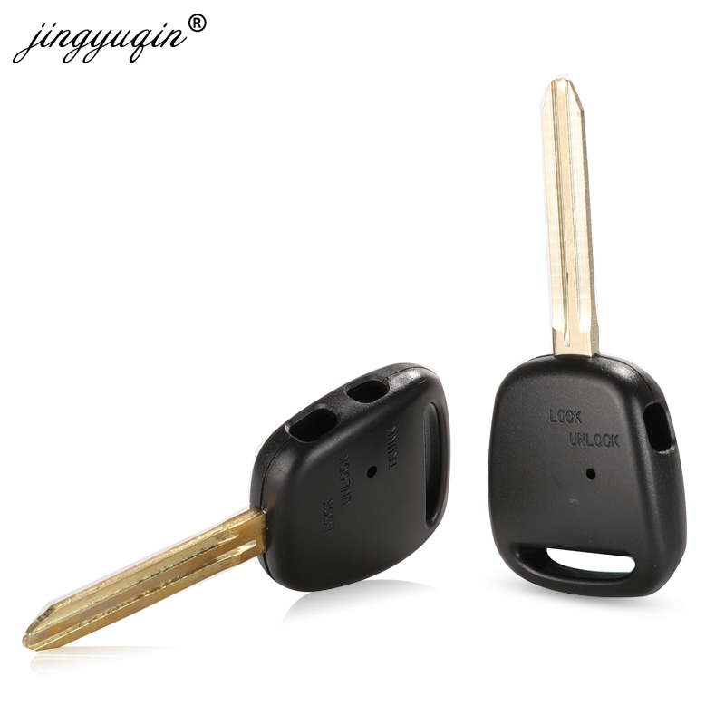 Jingyuqin-サイドボタン付きリモートキーシェル,トヨタカリーナエスティマハリエプレビア,カローラ,セリカ,トヨタ43/toy40ブレード,1/2用